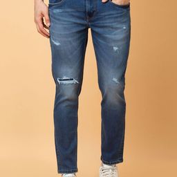 Being Human Men Mildly Distressed Heavy Fade Jeans-image-75