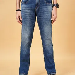 SF JEANS by Pantaloons Men Slim Fit Heavy Fade Clean Look Stretchable Jeans-image-23