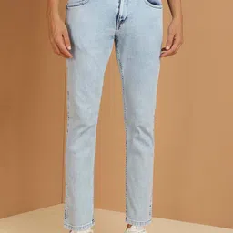 Allen Solly Men Clean Look Heavy Fade Mid-Rise Slim Fit Cotton Non Stretchable Jeans-image-67
