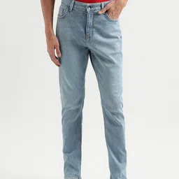 United Colors of Benetton Men Carrot Fit Mid Rise Heavy Fade Jeans-picture-43