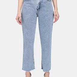 LIVE OK Women Boyfriend Fit High-Rise Jeans-image-23