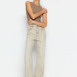 Trendyol Women Mid-Rise Clean Look Pure Cotton Jeans-picture-43