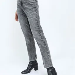Tokyo Talkies Women Grey Clean look Heavy Fade Cotton Jeans-image-96