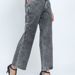 Tokyo Talkies Women Grey Flared Heavy Fade Cotton Jeans-image-69