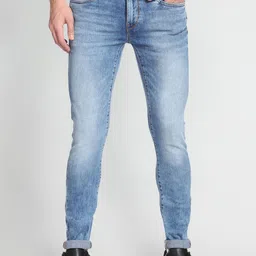 Flying Machine Men Super Skinny Fit Clean Look Low Distress Heavy Fade Jeans-picture-42