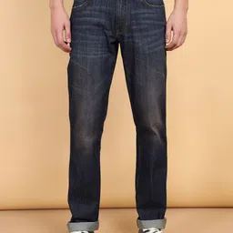 Wrangler Men Millard Straight Fit Low Distress Light Fade Cotton Jeans-image-52