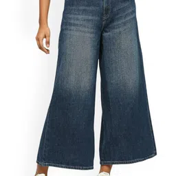 Pepe Jeans Women Wide Leg High Rise Clean Look Light Fade Cotton Jeans-image-72
