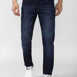 Peter England Casuals Men Slim Tapered Fit Light Fade Stretchable Jeans-picture-34