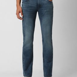 VAN HEUSEN DENIM LABS Men Slim Fit Mid-Rise Heavy Fade Jeans-image-98