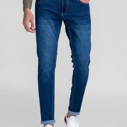 GIORDANO Men Mid-Rise Classic Slim Fit Light Fade Jeans-image-22