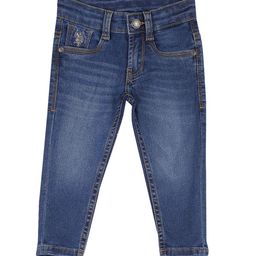 U.S. Polo Assn. Kids Boys Blue Slim Fit Light Fade Jeans-picture-20