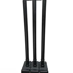 KP FITZONE New Playing Combo of Cricket Stumps Set - 6 Stumps + 4 Bails + 2 Combo of 2 Heavy Plastic Cricket Stump Set (Color-Black, Full Size) | 4Black_Comboo_Stump_32 image 3