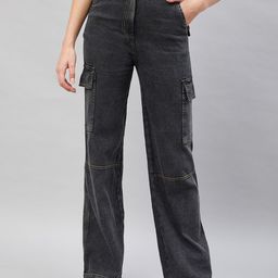 Orchid Blues Women Flared High Rise Clean Look Light Fade Stretchable Jeans-image-75