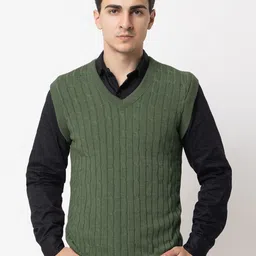 VENATORIA Men Cable Knit Pullover-image-77