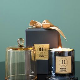 Pure Home and Living Blue Midnight Jasmine Scented Glass Bell Jar Candle-image-68