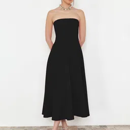 Trendyol Fit & Flare Midi Dress-image-49