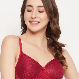Clovia Women Floral Bra Full Coverage Lightly Padded-image-20