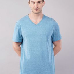 Moda Rapido Men Solid V-Neck Cotton T-shirt-picture-41