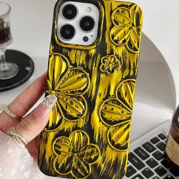 Luxury Kase Floral Printed iPhone 15 Pro Back Case Mobile Accessories-picture-36