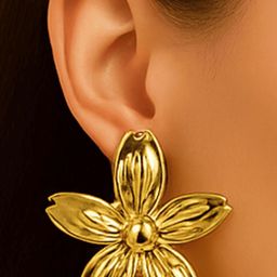 ISHTAARA Gold-Plated Stainless Steel Earrings-image-51
