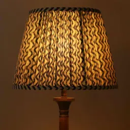 lampenschirm india Blueberry Ripple 30cm Straight Empire Cotton Lampshade (Blue)-picture-26