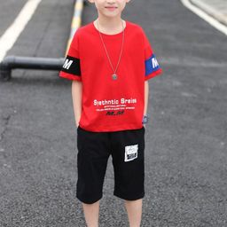 YK Boys Printed Round Neck Pure Cotton T-Shirt With Shorts-image-59