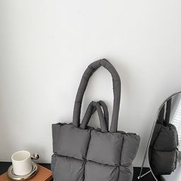 StyleCast x Revolte Women Solid Shopper Cotton Shoulder Bag-93