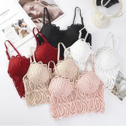 VAGHBHATT Floral Lace Full Coverage Bandeau Bra image 4