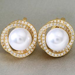DIVASTRI Gold Alloy Earrings image 3