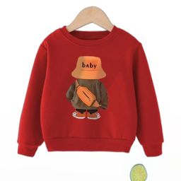 Joggers Park Kids-Unisex Red Cotton Sweatshirts-image-69