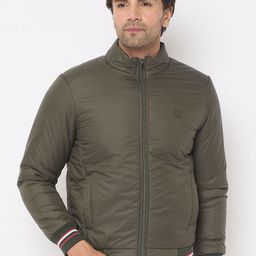 Duke Men Striped Bomber Jacket-image-85