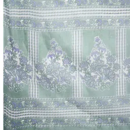Jevi Prints Floral Pure Cotton Block Print Saree image 4