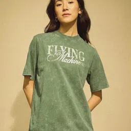 Flying Machine K-Street X Boxy Fit Washed T-Shirt-picture-37