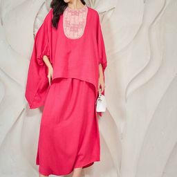 Shally Bhasin by Athena Embellished Batwing Tunic With Palazzo Co-Ords-image-57