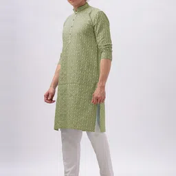 Anouk Ethnic Motifs Embroidered Thread Work Cotton Straight Kurta-image-83