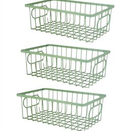 Go Hooked Green Set of 3 Regular Multi-Utility Organisers-14