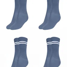 MUKHAKSH Grey Cotton Socks-image-44