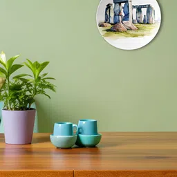THE QUIRKY HOME Grey & White Glimpse Into The Past Printed Wall Plate-26