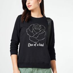 Honey by Pantaloons Women Embellished Cotton Pullover Sweatshirt-image-55