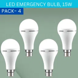 15W Rechargeable Inverter LED Bulb with Upto 4H.Power Cut Lighting Pack of_4S480 4 hrs Bulb Emergency Light-image-71