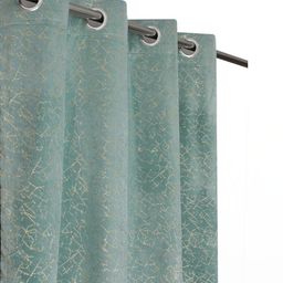 Myntra Elegant Homes Set Of 2 Blue Velvet Door Curtains-picture-24