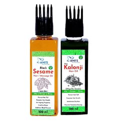 ANI'S Set Of Pure Kalonji & Black Sesame Hair Oils - 100ml Each-47