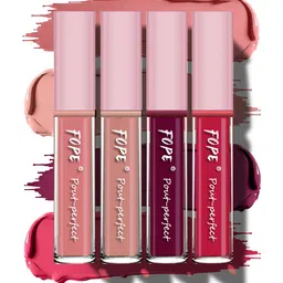 FOPE Set Of 4 Pout Perfect Long Lasting Liquid Lipstick - 4 ml Each-13