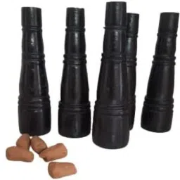 Resuable Handmade Chillum With Gitti Stopper Terracotta Outside Fitting Hookah Mouth Tip-image-49