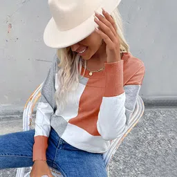 Mast & Harbour Women Colourblocked Pullover-picture-4