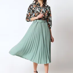LookShine Women Floral Printed A-Line Midi Dress-picture-46
