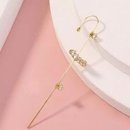Vembley Gold-Plated Cubic Zirconia Alloy Ear Cuff-picture-29