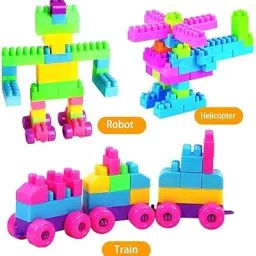 pulsbery BUILDING BLOCK(100+PCS) ACTIVITY LEARNING GAME FOR 3+YEAR image 4