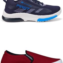 Spotwalk Men Mesh Running Shoes-image-49