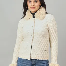 Duke Women Furr Neck Cardigan-picture-49